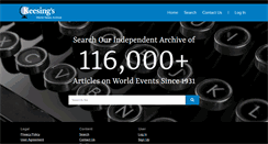 Desktop Screenshot of keesings.com
