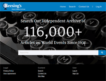 Tablet Screenshot of keesings.com